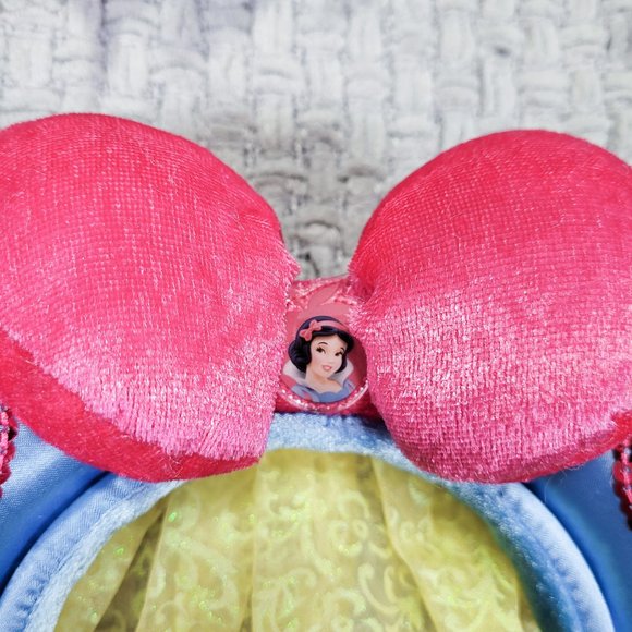Disney Parks Princess Snow White Plush Minnie Mouse Ears Headband with Veil - Picture 2 of 4